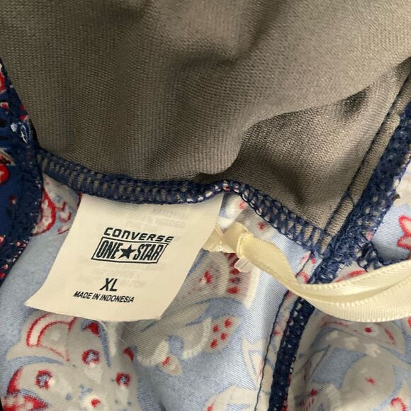 Converse One‎ Star Swimsuit Women’s Size XL Tankini / Bottom Blue / Gray paisley - Picture 9 of 11
